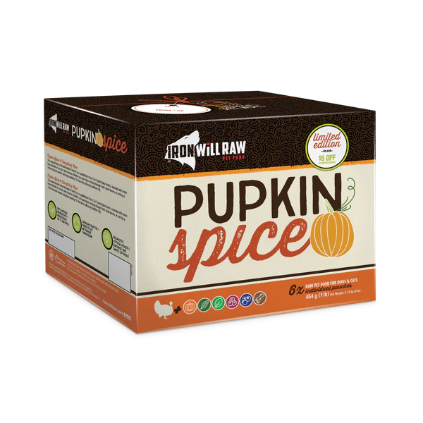 Iron Will Raw Dog Cat Food Pupkin Spice