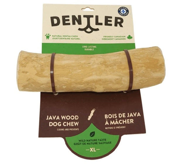 Natural wood dog top chew