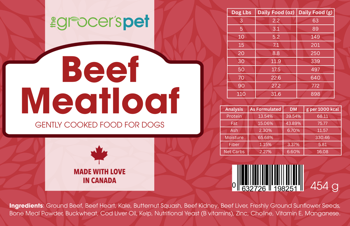 The Grocer's Pet - Meatloaf for Dogs – Pet Grocer Inc.